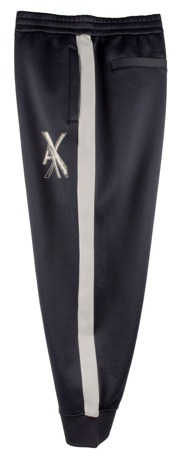 Armani Exchange Men's Side Stripe Jogger Logo Sweatpants Navy XXL