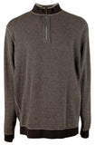 Tommy Bahama Sudadera reversible con media cremallera Flip Coast para hombre, talla 3XL, color carbón jaspeado