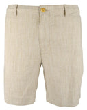 Tommy Bahama Men's Harbor Herringbone Stretch Linen 10" Inseam Short (Stone Khaki, Small)