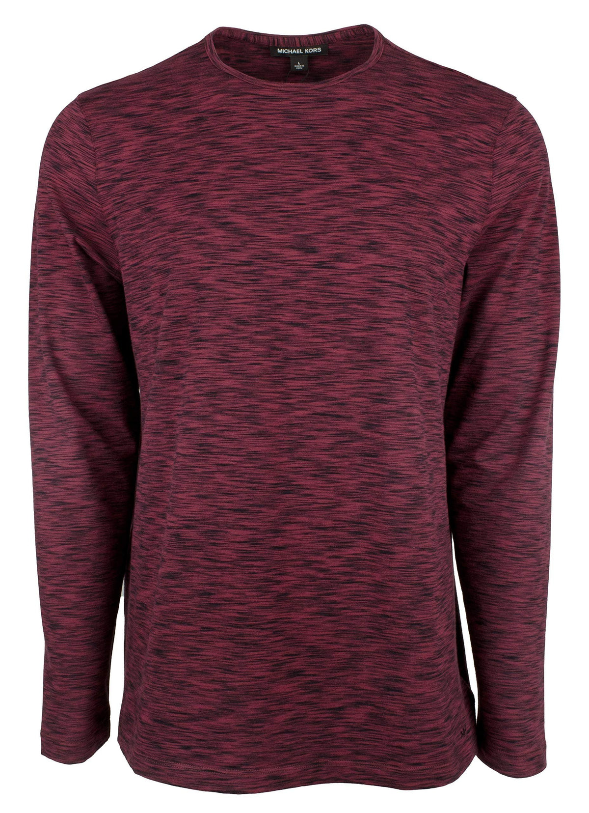 Michael Kors Men's Cotton Blend Crew Long Sleeve-M-S Merlot