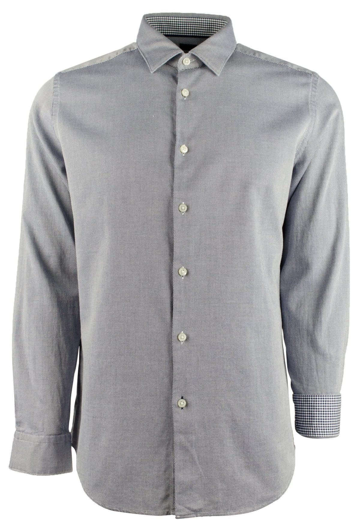 Hugo Boss Men's Lukas Regular Fit Plaid Long Sleeve Shirt