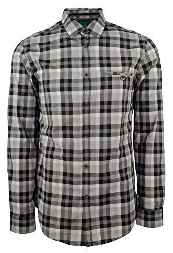Hugo Boss Men's Green Label Blumas Slim Fit Checked Button down Shirts