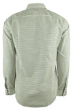 Hugo Boss Men's Ronni Long Sleeve Stripe Slim Fit Button Down Shirt Dark Green