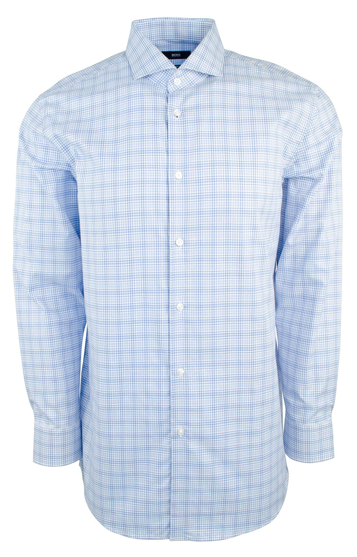 Men's Sharp-Fit Long Sleeve Dress Shirt PB 17 32/33 Pastel Blue