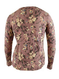 Lauren Ralph Lauren Women's Floral Cotton Blend Sweater (M, Purple Multi)