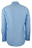 Men's Green Label C-Bustai Regular Fit Patterned Shirt-B-XL Blue