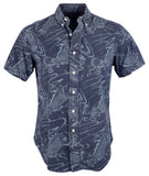 Ralph Lauren Men's Slim Fit Koi Fish Short Sleeve Shirt