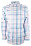 Southern Tide Men's Long Sleeve Coastal Passage Sky Valley Plaid Shirt Orchid Pedal Medium