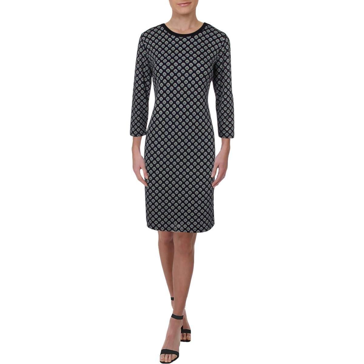 Lauren Ralph Lauren Women's Edjarra Printed 3/4 Sleeves Casual Dress