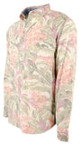 Tommy Bahama Men's Coastline Cord Lush Vines Long Sleeve Corduroy Shirts Tropical Peach