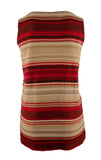 Lauren Ralph Lauren Women's Plus Size Sleeveless Striped Knit Top RM 1X