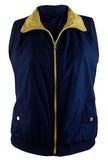 Ralph Lauren Women's Reversible Zip Up Colorblocked Vest