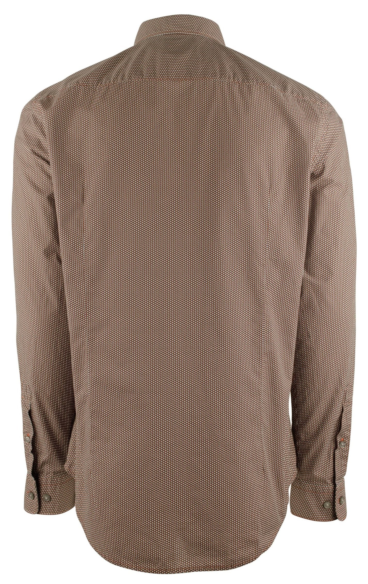 Hugo Boss Men's Rikard Slim Fit Long Sleeve Shirt 2XL Open Orange