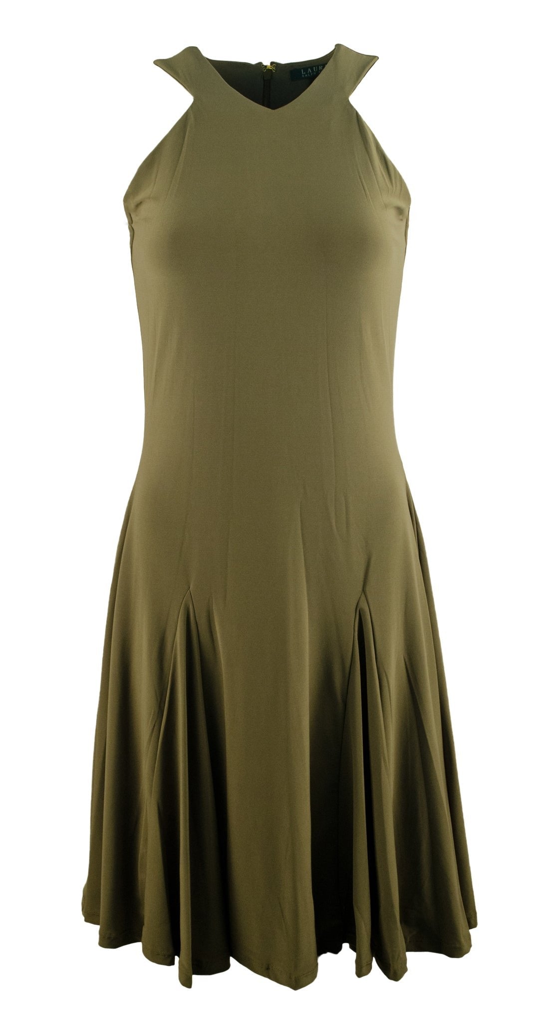 Lauren Ralph Lauren Women's Sleeveless Halter Neck Jersey Dress