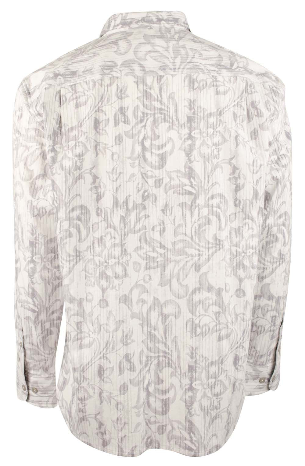 Tommy Bahama Men's Lazlo Lux Slate Fronds Long Sleeve Button Down Shirt Large