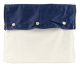 Organic Sateen Border Full / Queen Duvet Cover PNvy 92x 96 Inch