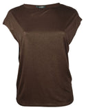 Lauren Ralph Lauren Women's Plus Size Metallic Jersey Shirt Top