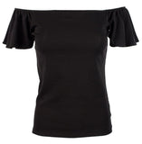 Lauren Ralph Lauren Women's Petite Jersey Off The Shoulder Top PB PXS