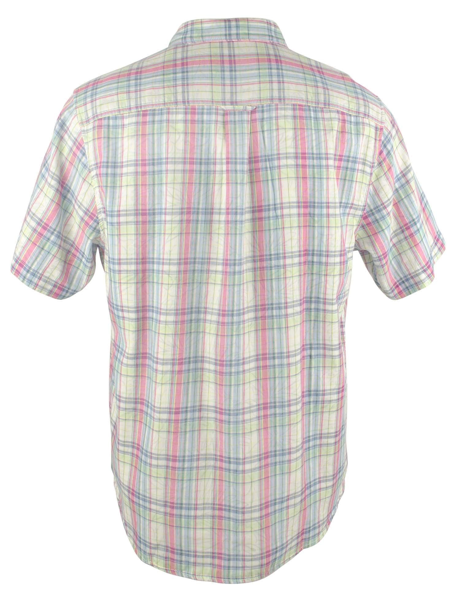Tommy Bahama Men's Island Etch Short Sleeve Camp Shirt Rose Bed Small