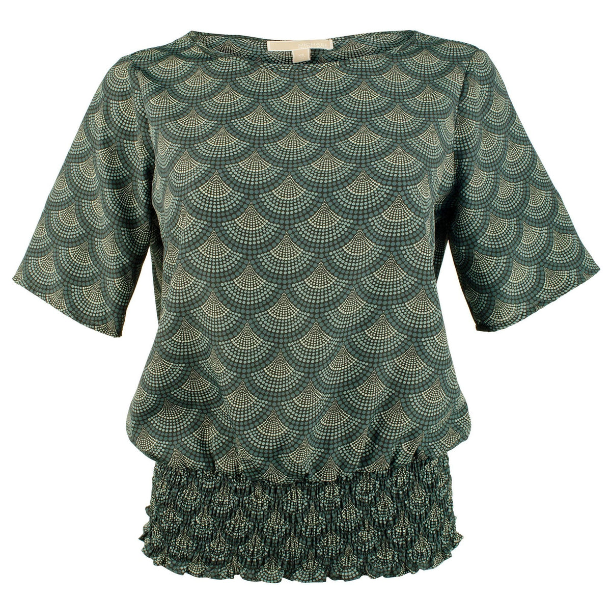 Michael Kors Women's Smocked Hem Top DE XS
