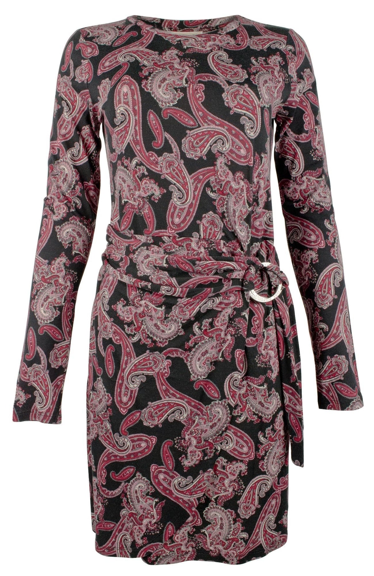 Michael Kors Women's Faux Wrapped Paisley T Shirt Dress