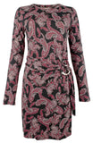 Michael Kors Women's Faux Wrapped Paisley T Shirt Dress