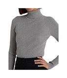 Ralph Lauren Women's Long Sleeve Turtleneck Sweater Metallic Grey Medium
