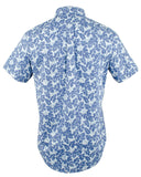 Michael Kors Men's Slim Fit Button Front Short Sleeve Shirt