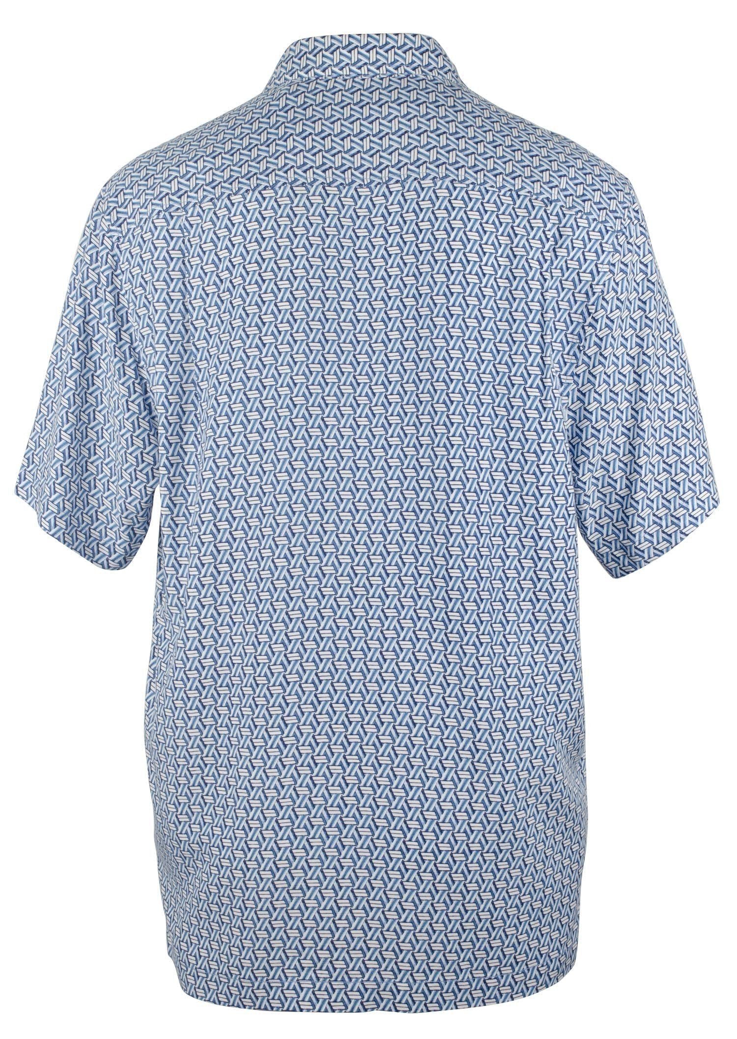 Tommy Bahama Men's Marciano Tiles Short Sleeve Camp Shirt Island Navy Small