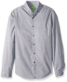 Hugo Boss Men's Green Label C-Bilia Patterned Slim Fit Long Sleeve Shirt XL