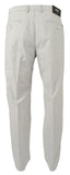Hugo Boss Men's Kaito Slim Fit Stretch Flat Front Chino Pants 38 R Open Gray