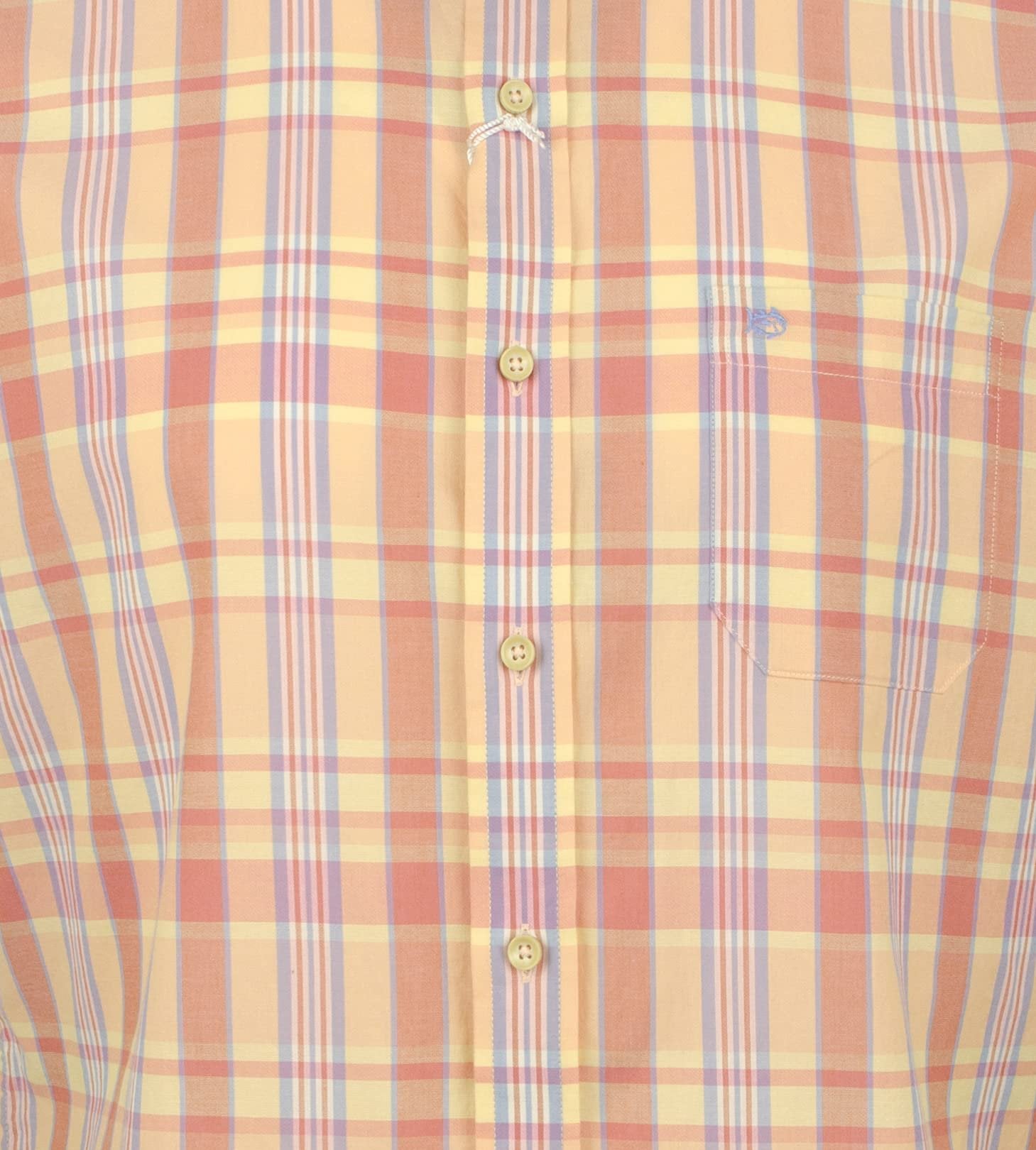 Men's Leeward Madras Plaid Short Sleeves Shirt