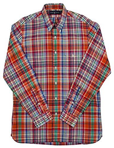 Ralph Lauren Men's Plaid Poplin Bleecker Pocket Sport Shirt OM S