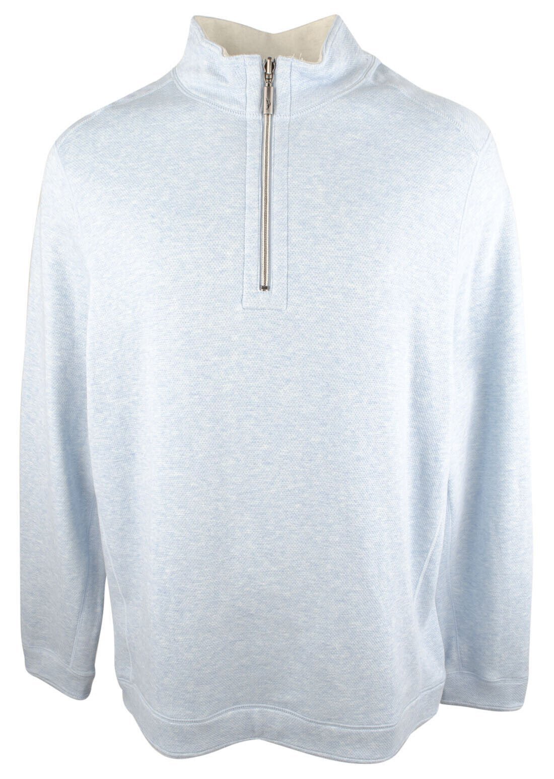 Tommy Bahama Erkek Flipshore Yarım Fermuarlı Çift Taraflı Sweatshirt Küçük