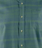 Men's Mainmast Plaid Stretch Button Down Shirt Frst Small Forest