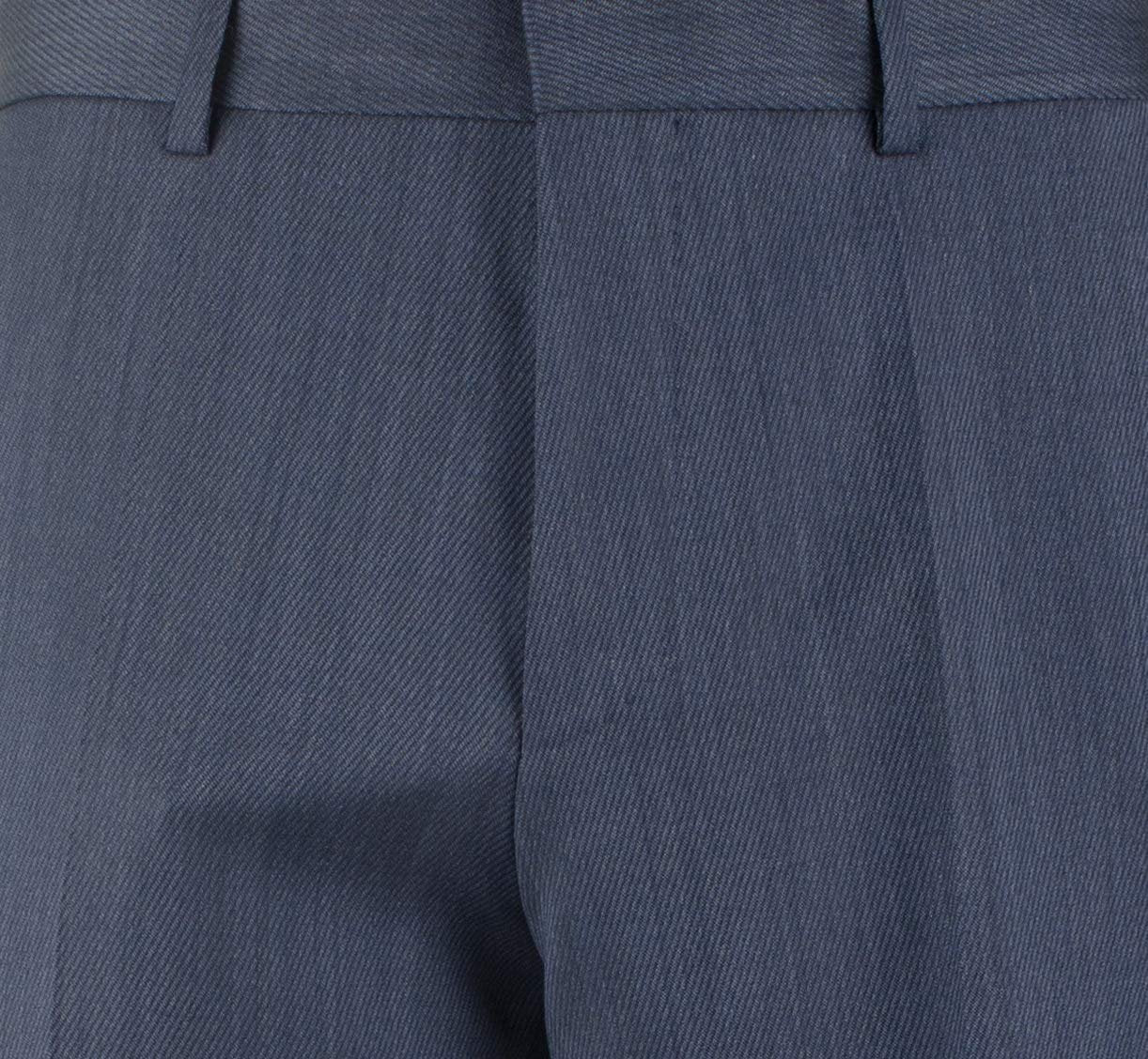 Men's Madisen Flat Front Wool Unhemmed Dress Pants-OB-32R