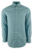 Men's Plaid Oxford Button Down Shirt-B-S