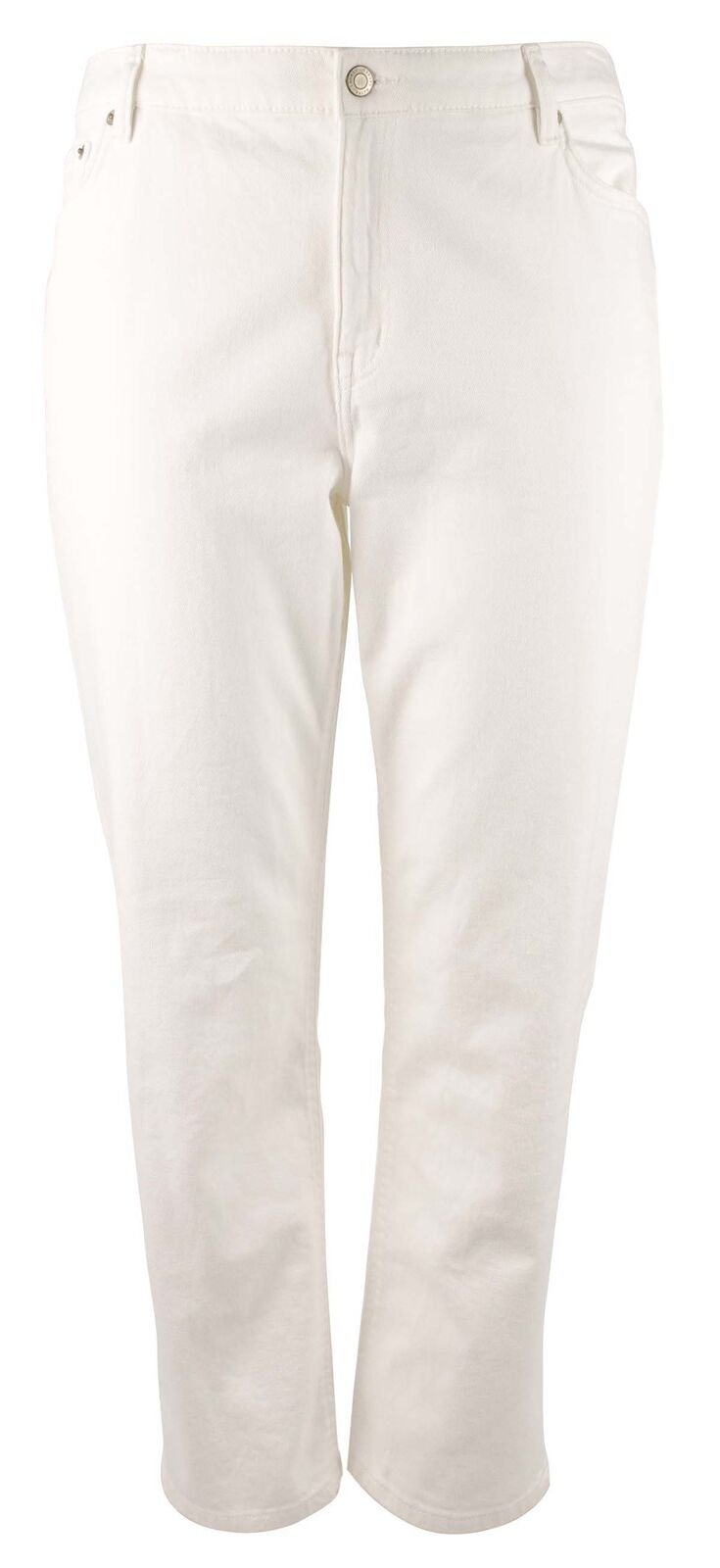 Ralph Lauren Women's Plus Stretch High Rise Ankle Denim Jeans Pants 16 W