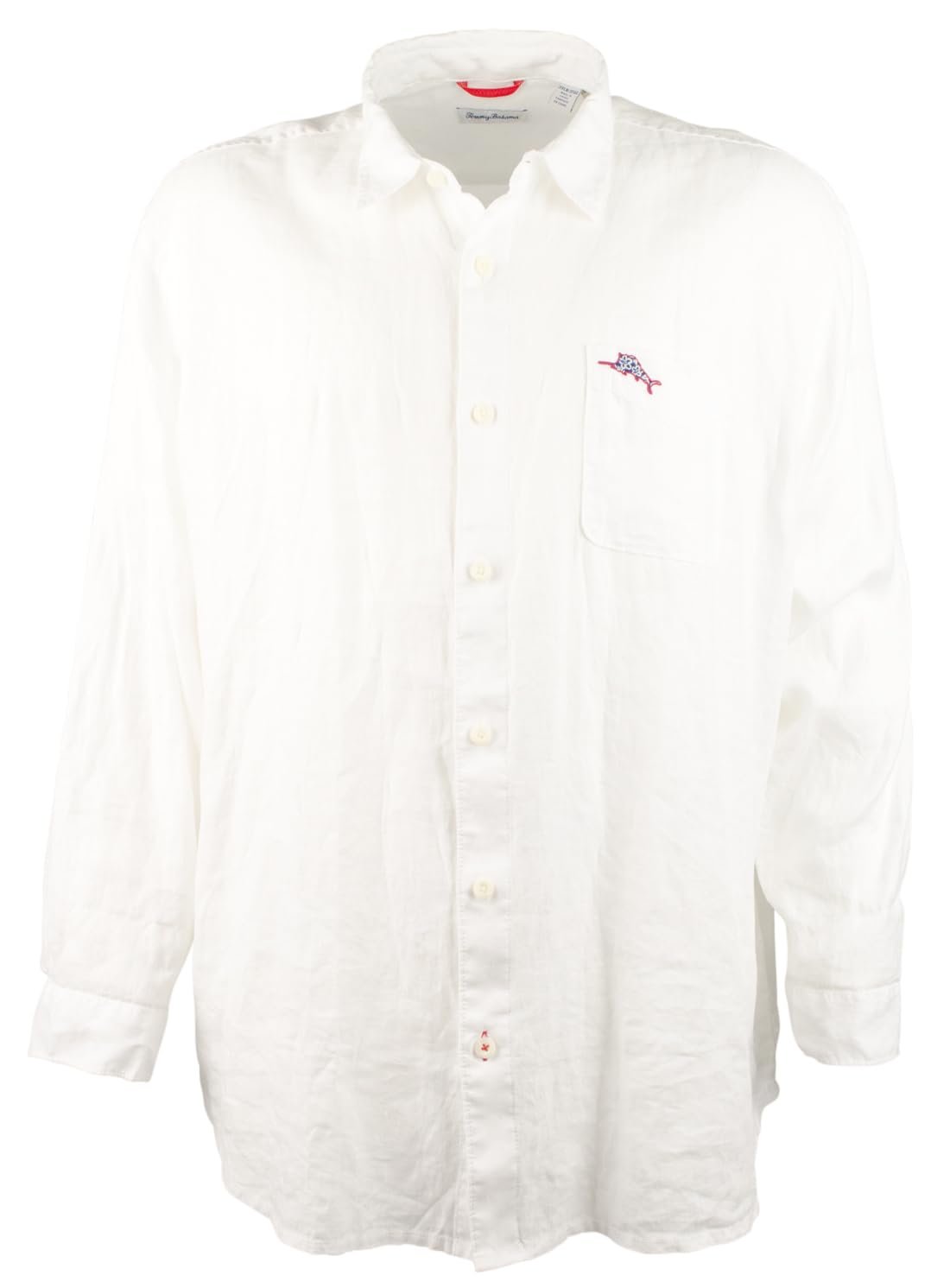 Tommy Bahama Men's Big & Tall Marlin and Stripes Linen Long Sleeve Shirt XLT