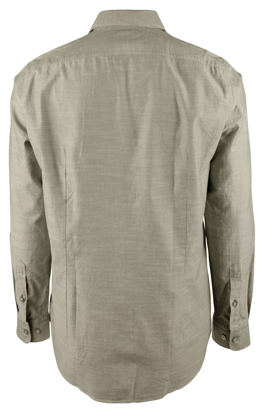 Hugo Boss Men's Lukas Regular Fit Stretch Long Sleeve Dress Shirt Open Green