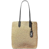 Michael Kors Women's Eliza Large Straw Tote Bag With Pouch Natural   Luggage