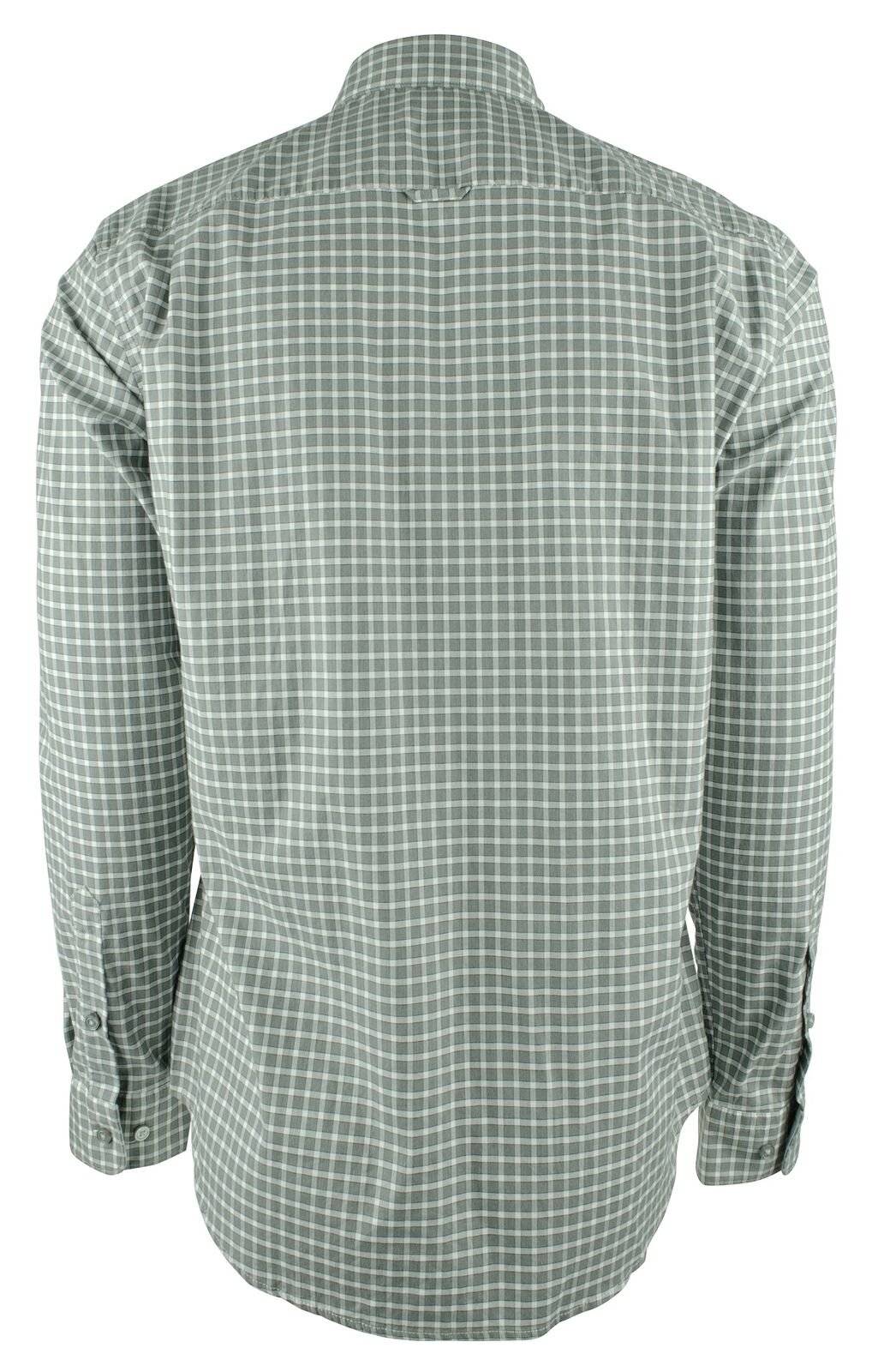 Hugo Boss Men's Rod Plaid Slim Fit Long Sleeve Button Down Shirt Open Grey