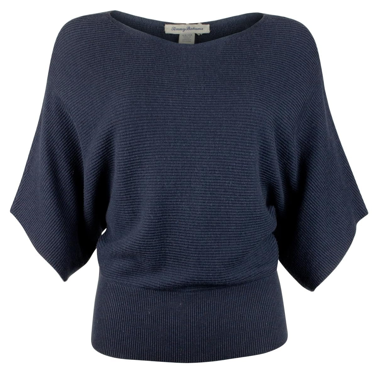 Tommy Bahama Women's Bonita Kimono Sleeve Boatneck Sweater DSpphr X-Small Dark Sapphire