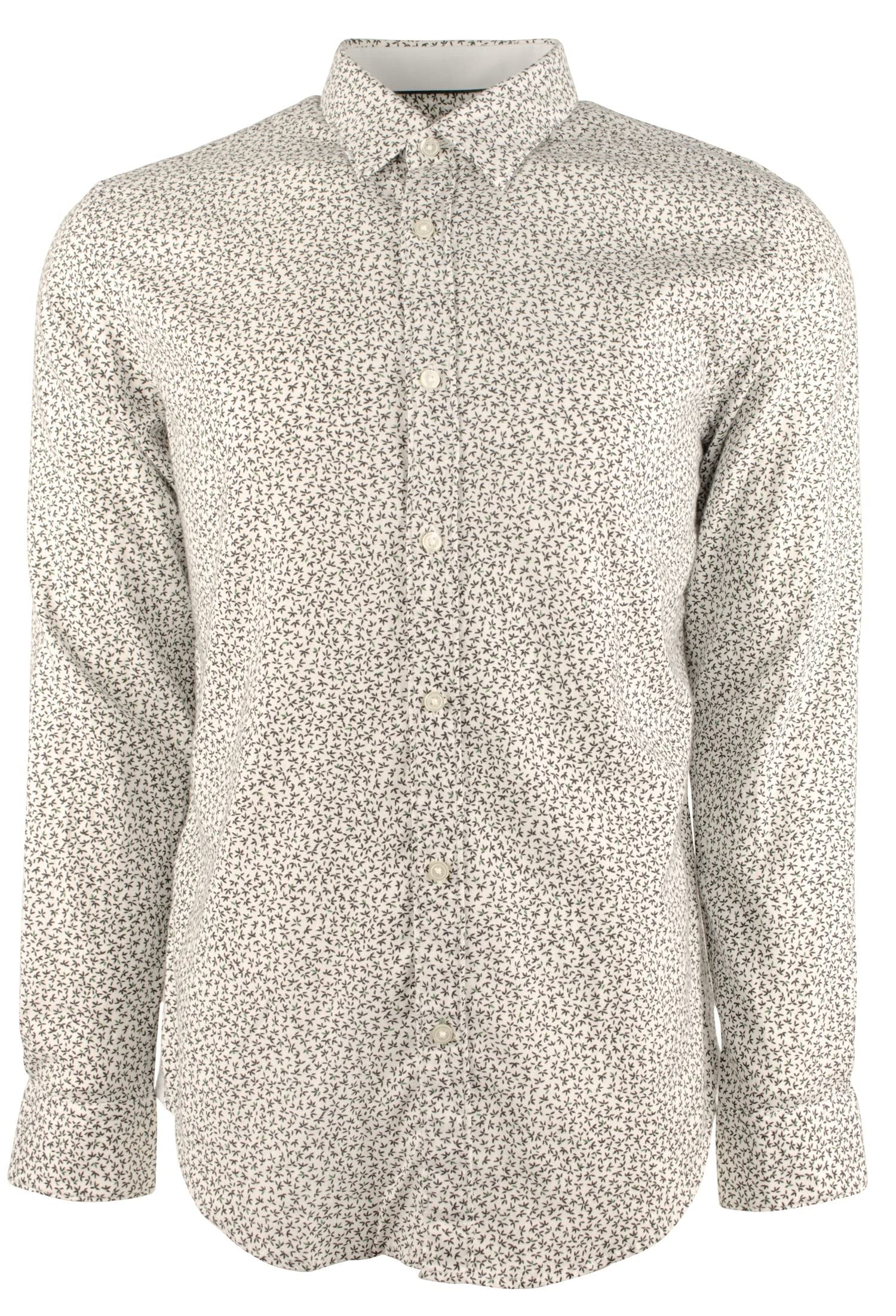 Hugo Boss Men's Big & Tall Ronni Long Sleeve Shirt 4XL Black Green