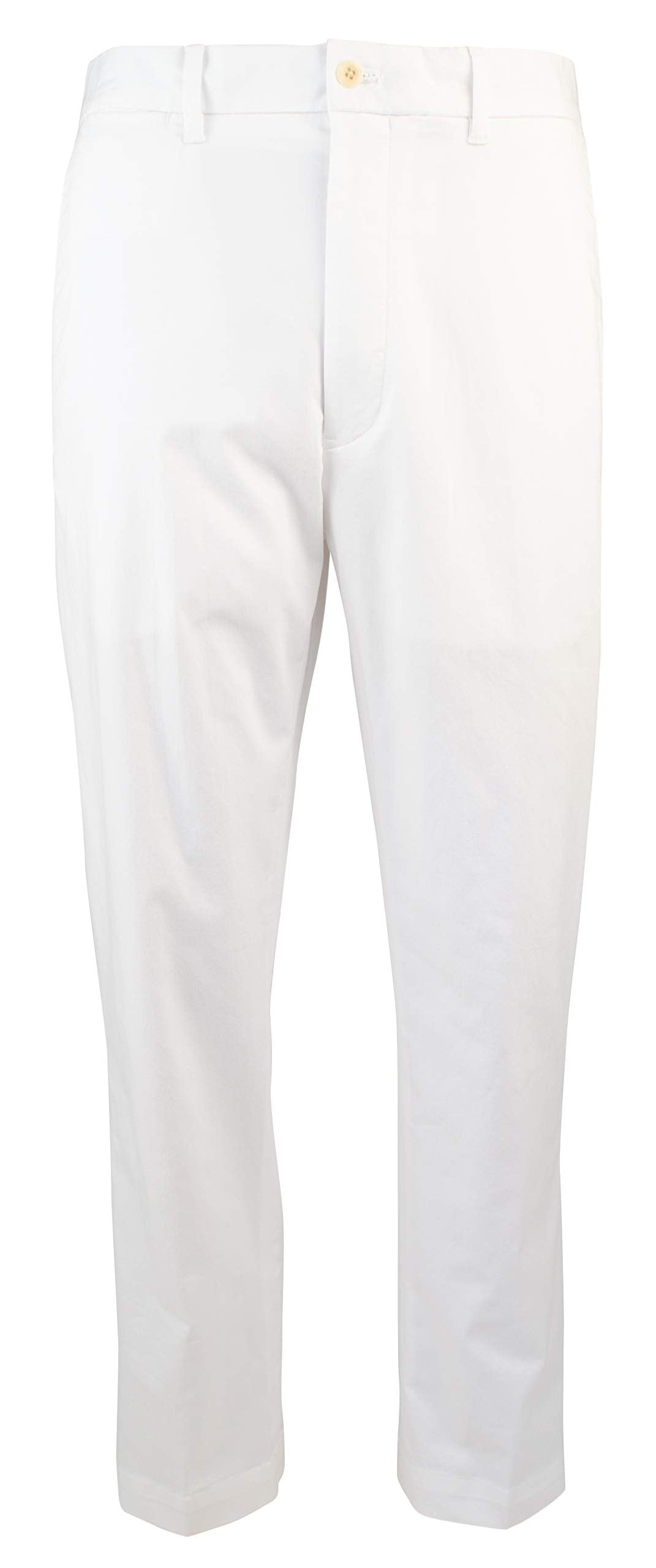 Men's Classic Fit Stretch Chino Pants 34Wx34L White