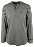 Tommy Bahama San Jacinto IslandZone - Camiseta tipo jersey con cuello henley para hombre, color negro, talla mediana
