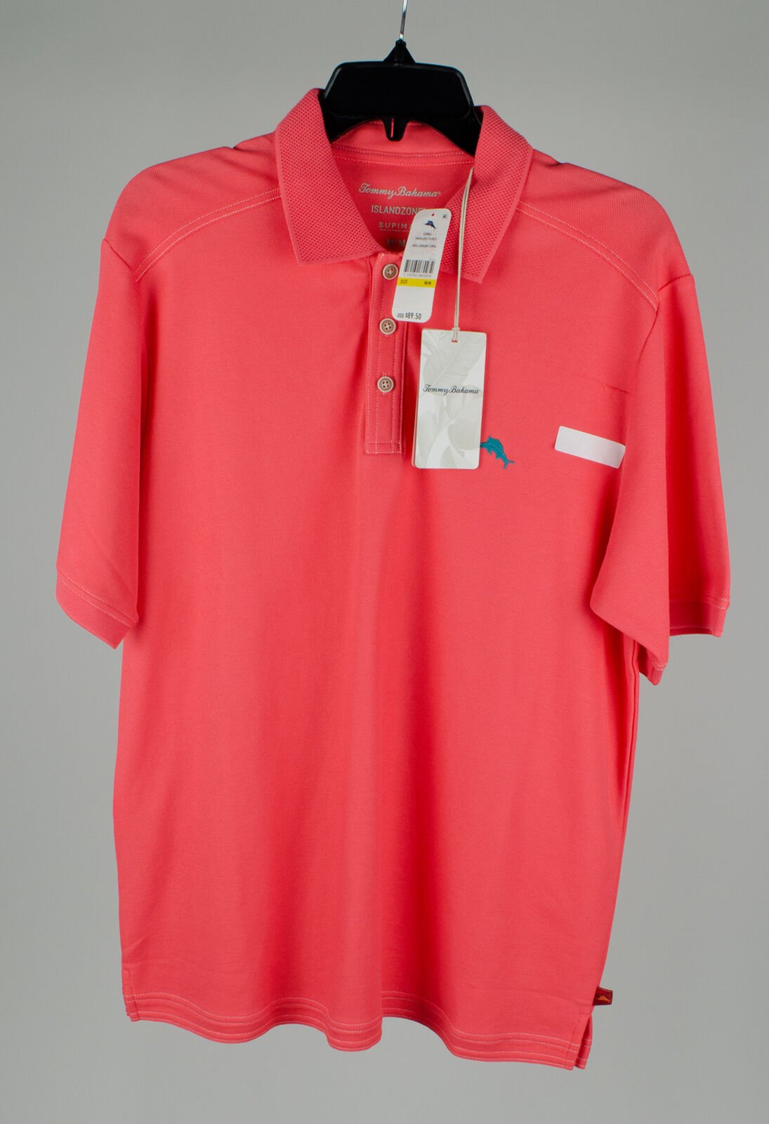 Customer Reuturn Tommy Bahama Men's Emfielder 2.0 Polo Shirt-CD-M