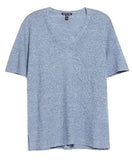 Eileen Fisher Womens V-Neck Linen Top, S, Green