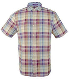 Tommy Bahama mens La Paz Plaid Linen Camp Shirt