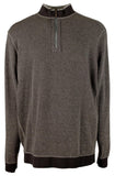 Tommy Bahama Men's Big & Tall Flip Coast Half-Zip Reversible Pullover Sweatshirt 3XLT Coal Heather